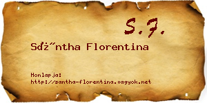 Sántha Florentina névjegykártya